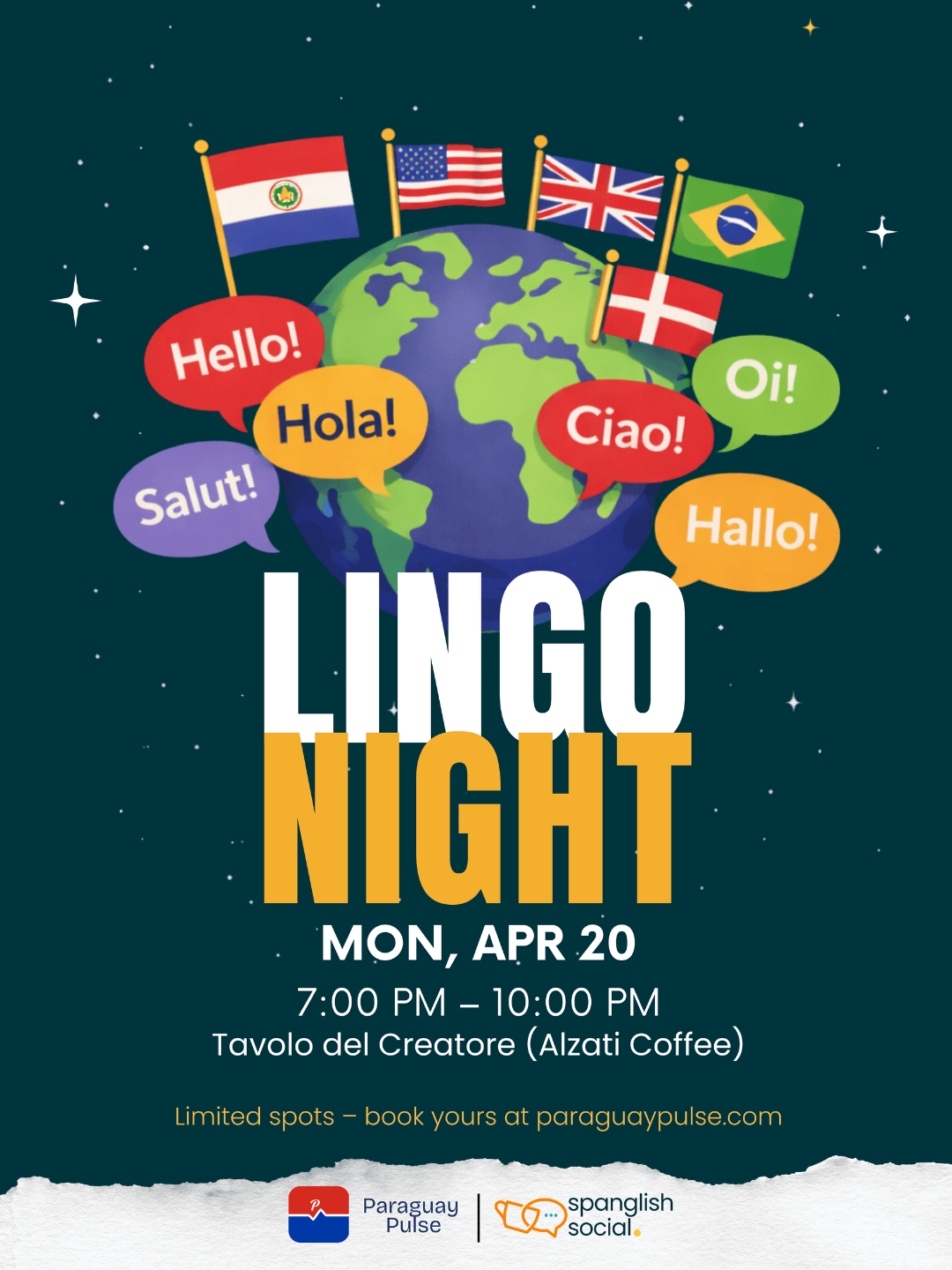Language exchange Lingo Night! 20th April