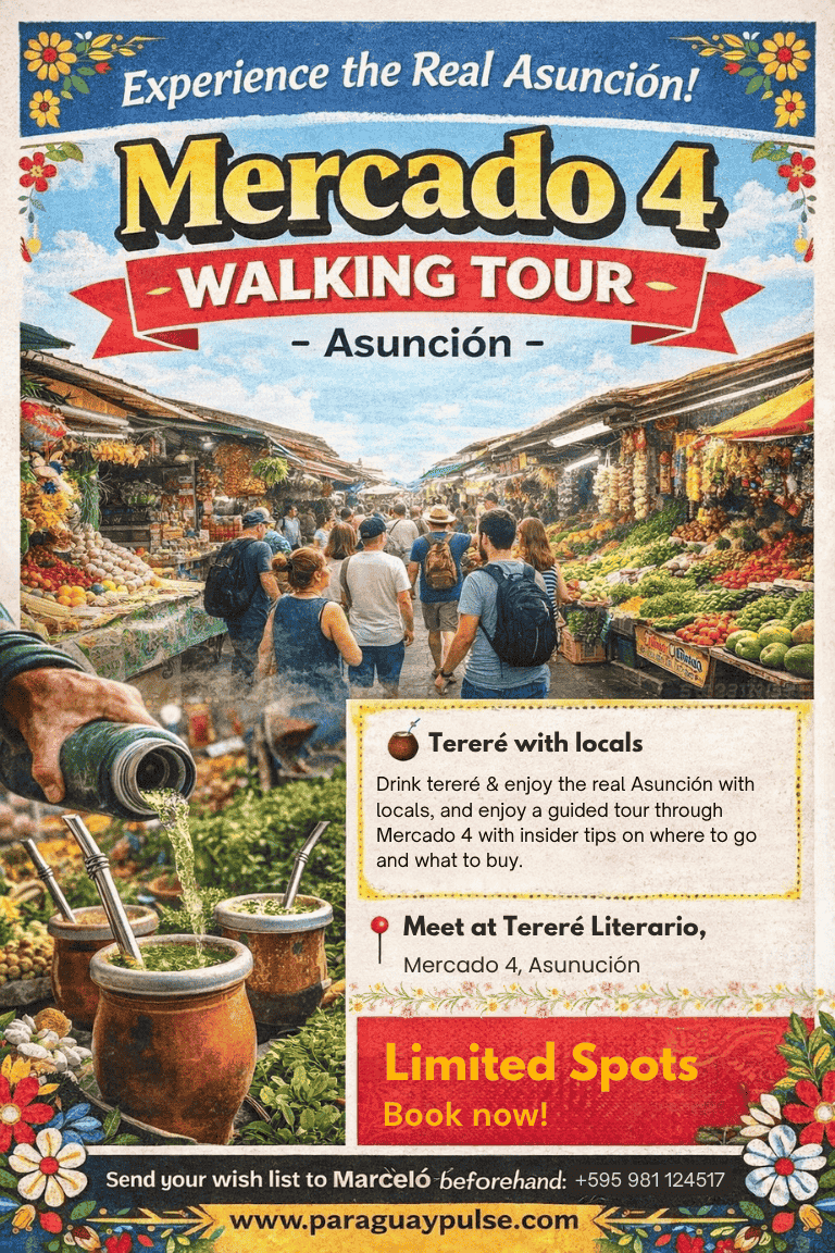 Mercado 4 Walking Tour 18th April  - Asunción